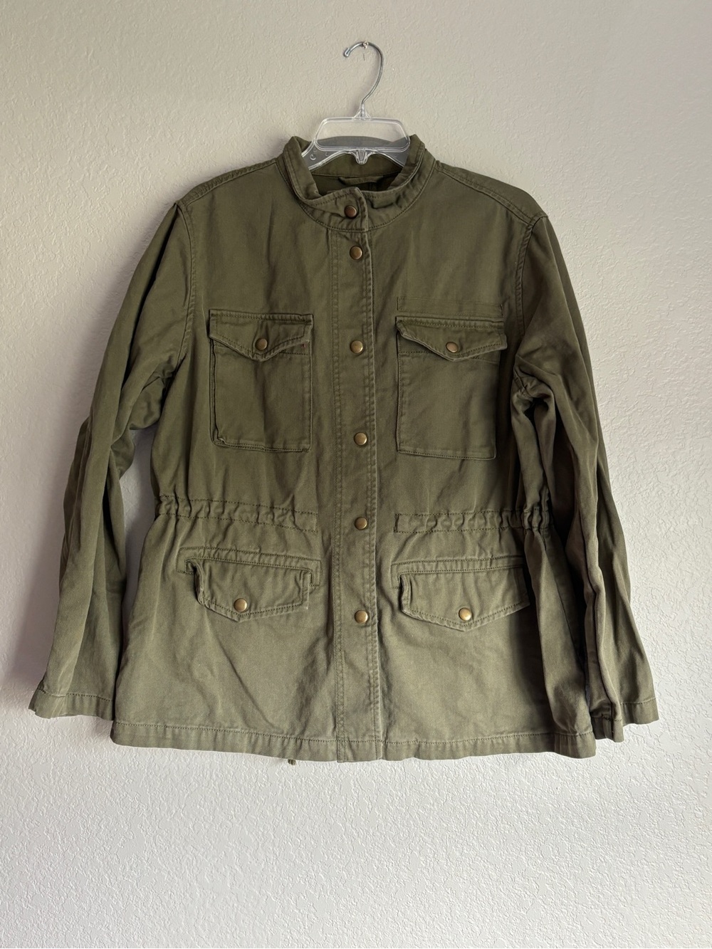 GAP Olive Green Utility Jacket with Front Pockets women’s L
